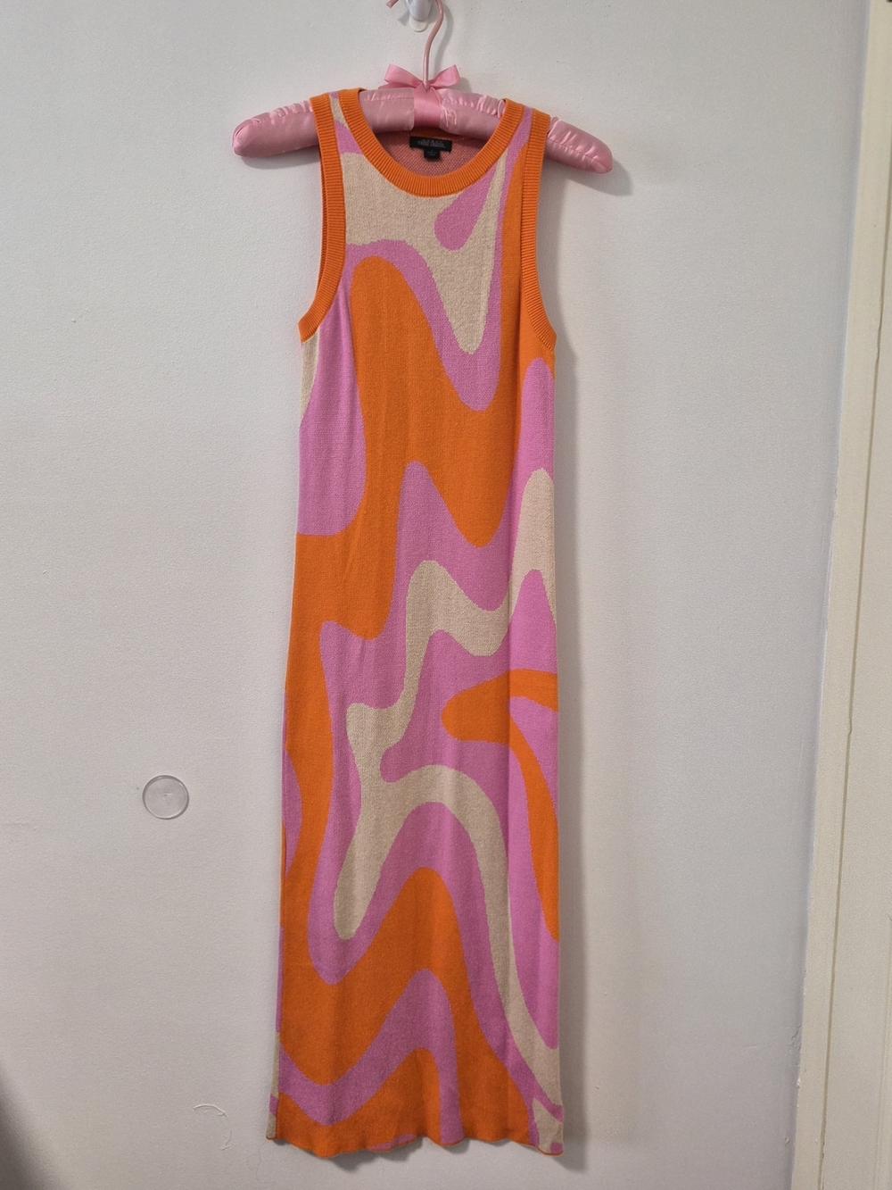 wild fable Pink, Orange & Cream Wave Maxi Dress